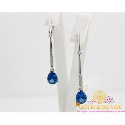 Серебряные серьги Источник кварц 2892/9р